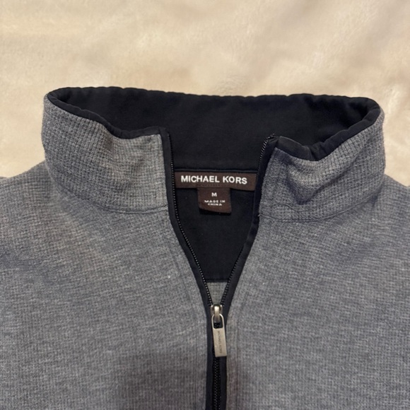 Michael Kors gray half-zip sweatshirt - Picture 8 of 8